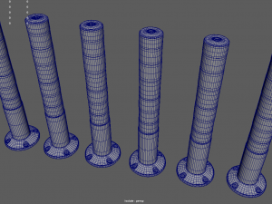 Bollards Pack 3D 模型