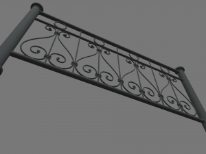 Fence 01 3D Model