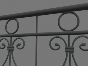 Fence 01 3D Model