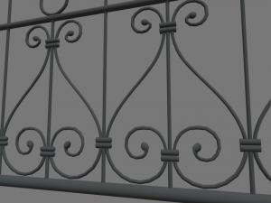 Fence 01 3D Model