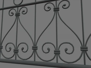 Fence 01 3D Model