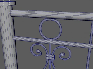 Fence 01 3D Model