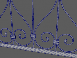 Fence 01 3D Model