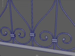 Fence 01 3D Model