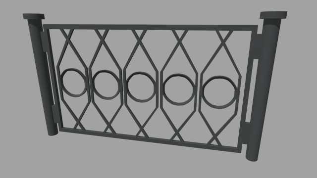 Fence 06 Modelo 3D .c4d .max .obj .3ds .fbx .stl .blend 