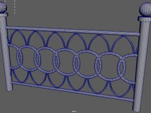 Забор 07 3D Модель