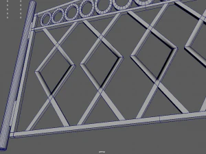 Fence 09 3D Model