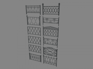 Fences Pack 3D Model