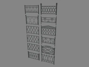 बाड़ पैक 3D मॉडल