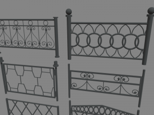 Fences Pack 3D-Modell