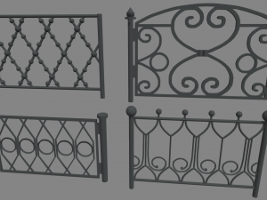 Fences Pack 3D-Modell