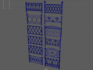 Fences Pack 3D-Modell
