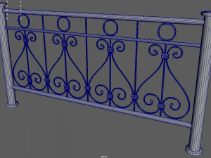 Z&auml;une-Paket 3D Modell