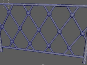 Z&auml;une-Paket 3D Modell