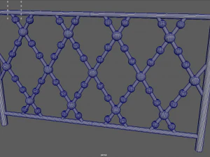 Z&auml;une-Paket 3D Modell