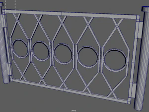 Z&auml;une-Paket 3D Modell