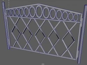 Z&auml;une-Paket 3D Modell