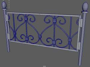 Z&auml;une-Paket 3D Modell