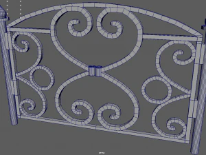 Z&auml;une-Paket 3D Modell