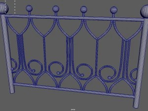 Z&auml;une-Paket 3D Modell