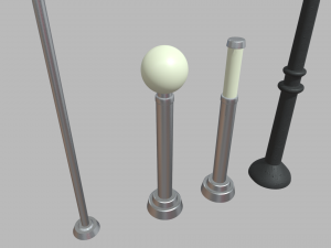 Street Lights 01 02 03 04 05 06 3D Model