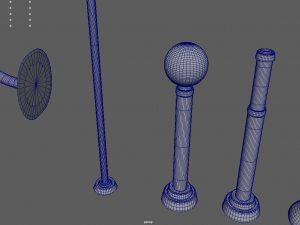 Street Lights 01 02 03 04 05 06 3D Model