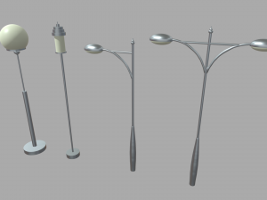 Street Lights 07 08 09 010 3D 模型