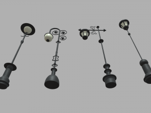 Street Lights 011 012 013 014 3Dモデル