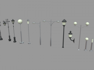 Street Lights Pack 3D 模型