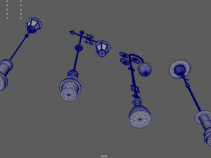 Street Lights Pack Model 3D