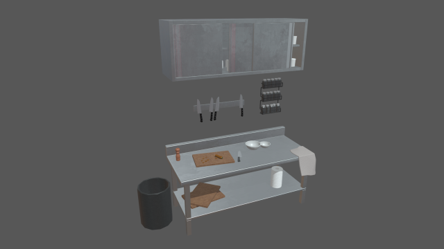 Cookware Set 01 3D 모델 .c4d .max .obj .3ds .fbx .stl .blend 