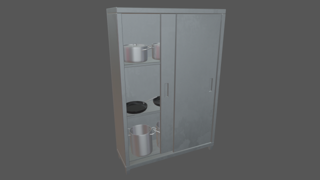 Cookware Set 04 3D 모델 .c4d .max .obj .3ds .fbx .stl .blend 