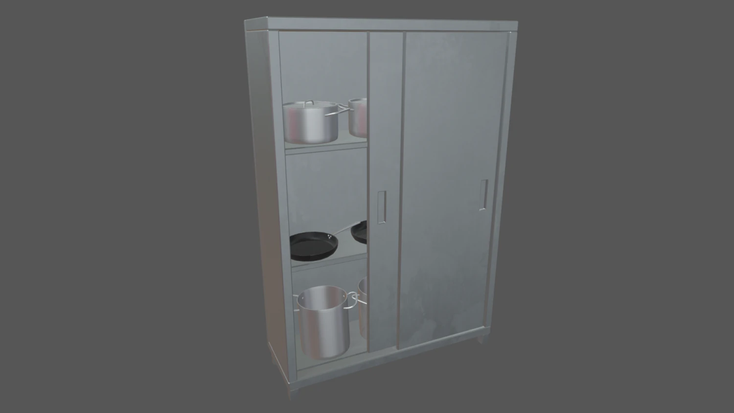 Cookware Set 04 3D Model .c4d .max .obj .3ds .fbx .stl .blend 
