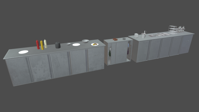 Cookware Set 06 3D Model .c4d .max .obj .3ds .fbx .stl .blend 