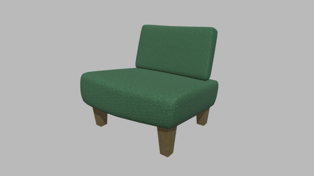 Custom Armchair 01 3D 模型 .c4d .max .obj .3ds .fbx .stl .blend 