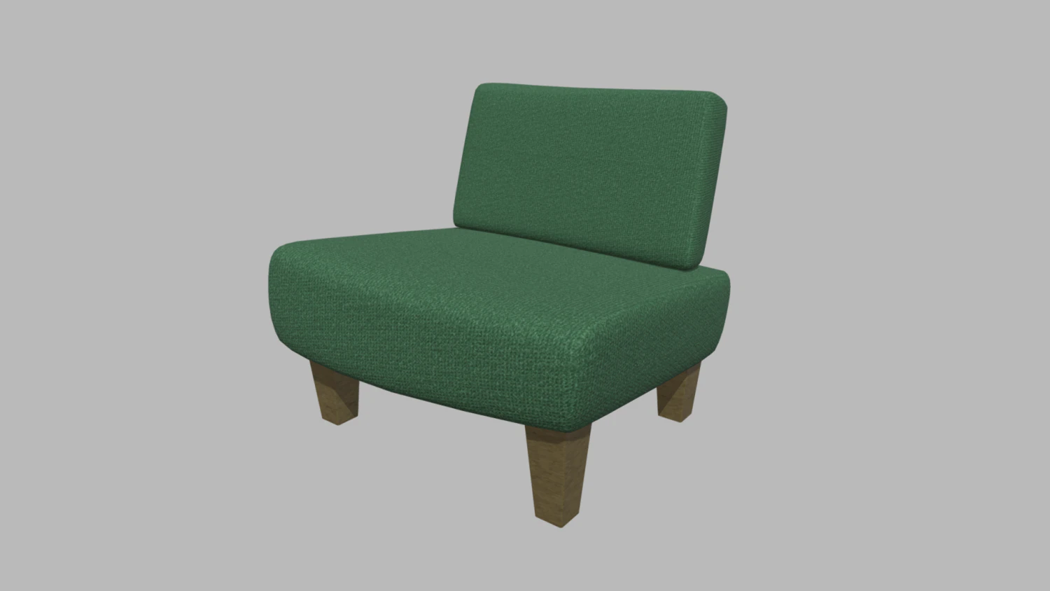 Custom Armchair 01 3D Model .c4d .max .obj .3ds .fbx .stl .blend 