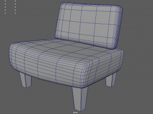 Custom Armchair 01 3D 模型