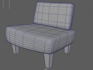 Custom Armchair 01 3D Model