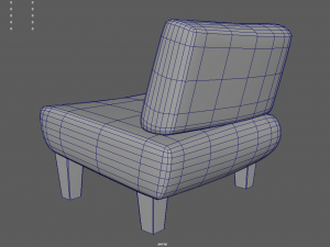Custom Armchair 01 3D 模型