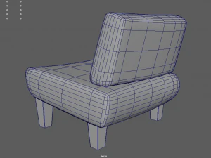 Custom Armchair 01 3D Model