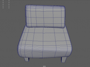 Custom Armchair 01 3D 模型