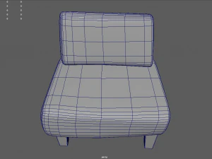 Custom Armchair 01 3D Model