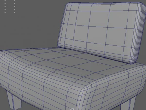 Custom Armchair 01 3D Model