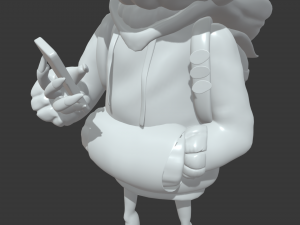 Halloween Candy Delivery Character Model 3D