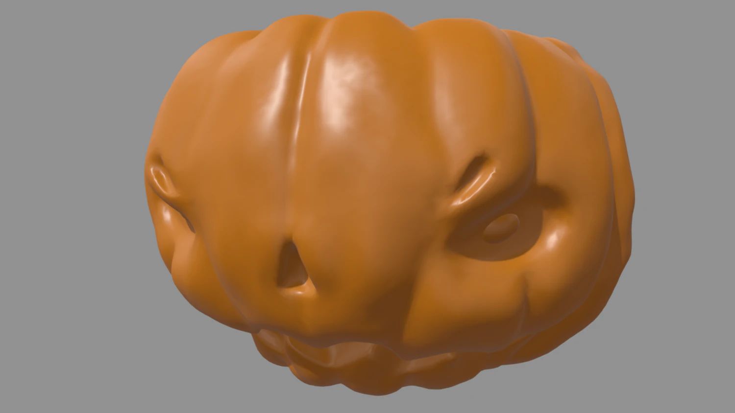 Halloween Pumpkin 3D Model .c4d .max .obj .3ds .fbx .stl .blend 
