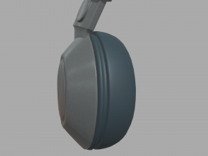 Low Poly Headphones 3D Model