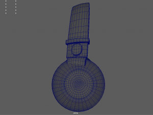 Low Poly Headphones 3D Model