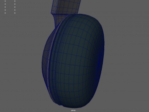 Low Poly Headphones 3D Model