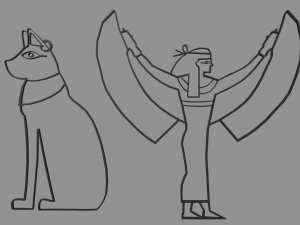 Egyptian Silhouettes Pack 3Dプリントモデル