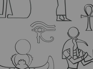 Egyptian Silhouettes Pack 3D Print Model